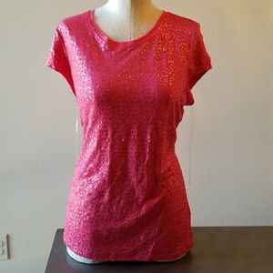 Pink Sequins INC Top